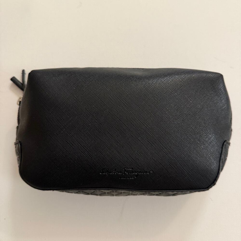 Salvatore Ferragamo Parfume for Eva Air Black Cosmetic Bag
